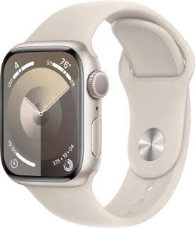 Apple Watch Series 9 41mm Starlight Aluminium Case - Starlight Sport Band S/M