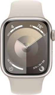 Apple Watch Series 9 41mm Starlight Aluminium Case - Starlight Sport Band S/M