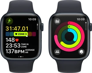 Apple Watch Series 9 45mm GPS + Cellular Midnight Aluminum