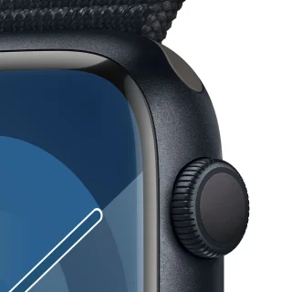 Apple Watch Series 9 45mm Middernacht Aluminium met Sport Loop