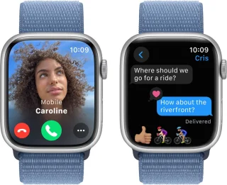 Apple Watch Series 9 45mm Zilver Aluminium