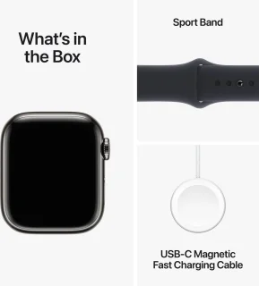 Apple Watch Series 9 GPS + Cellular 41mm Graphite Stainless Steel