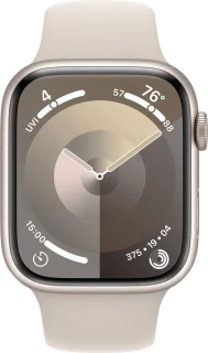 Apple Watch Series 9 GPS + Cellular 45mm Starlight Aluminium - Starlight Sport Band M/L