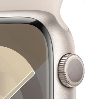 Apple Watch Series 9 GPS + Cellular 45mm Starlight Aluminium - Starlight Sport Band M/L