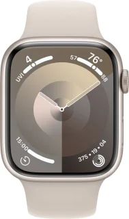 Apple Watch Series 9 GPS + Cellular 45mm Starlight Aluminium - Starlight Sport Band M/L
