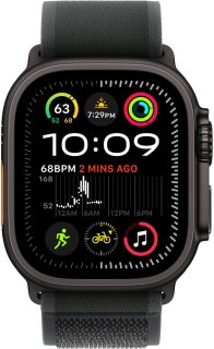 De Apple Watch Ultra 2 49mm Black Titanium Trail Loop S/M in één oogopslag