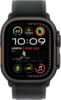 Apple Watch Ultra 2 49mm Black Titanium Trail Loop S/M