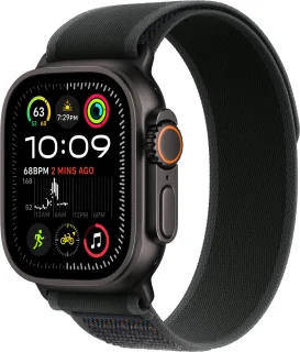 Apple Watch Ultra 2 49mm Black Titanium Trail Loop S/M