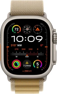 Apple Watch Ultra 2 49mm Natural Titanium Tan Alpine Loop Medium GPS + Cellular