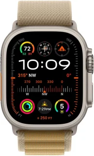 Apple Watch Ultra 2 49mm Natural Titanium Tan Alpine Loop Medium GPS + Cellular