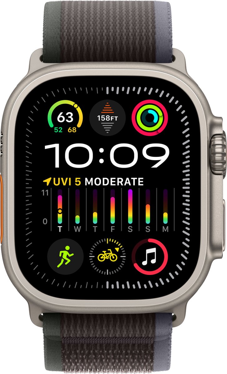 Apple Watch Ultra 2 49mm Titanium Blue/Black Trail Loop GPS + Cellular