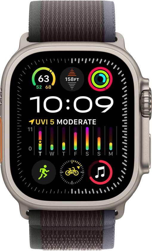 Apple Watch Ultra 2 49mm Titanium Blue/Black Trail Loop GPS + Cellular