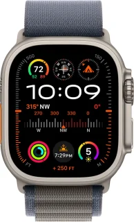 Apple Watch Ultra 2 49mm Titanium Case Blue Alpine Loop