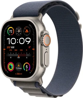 Apple Watch Ultra 2 49mm Titanium Case Blue Alpine Loop