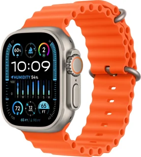 Apple Watch Ultra 2 49mm Titanium - Orange Ocean Band