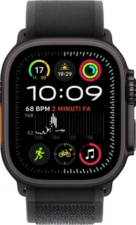 Apple Watch Ultra 2 Cellular 49mm Zwart M/L Trail-bandje