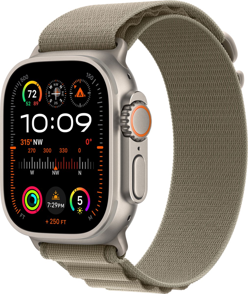 Apple Watch Ultra 2 Titanium 49mm GPS + Cellular Olive Alpine Loop Medium