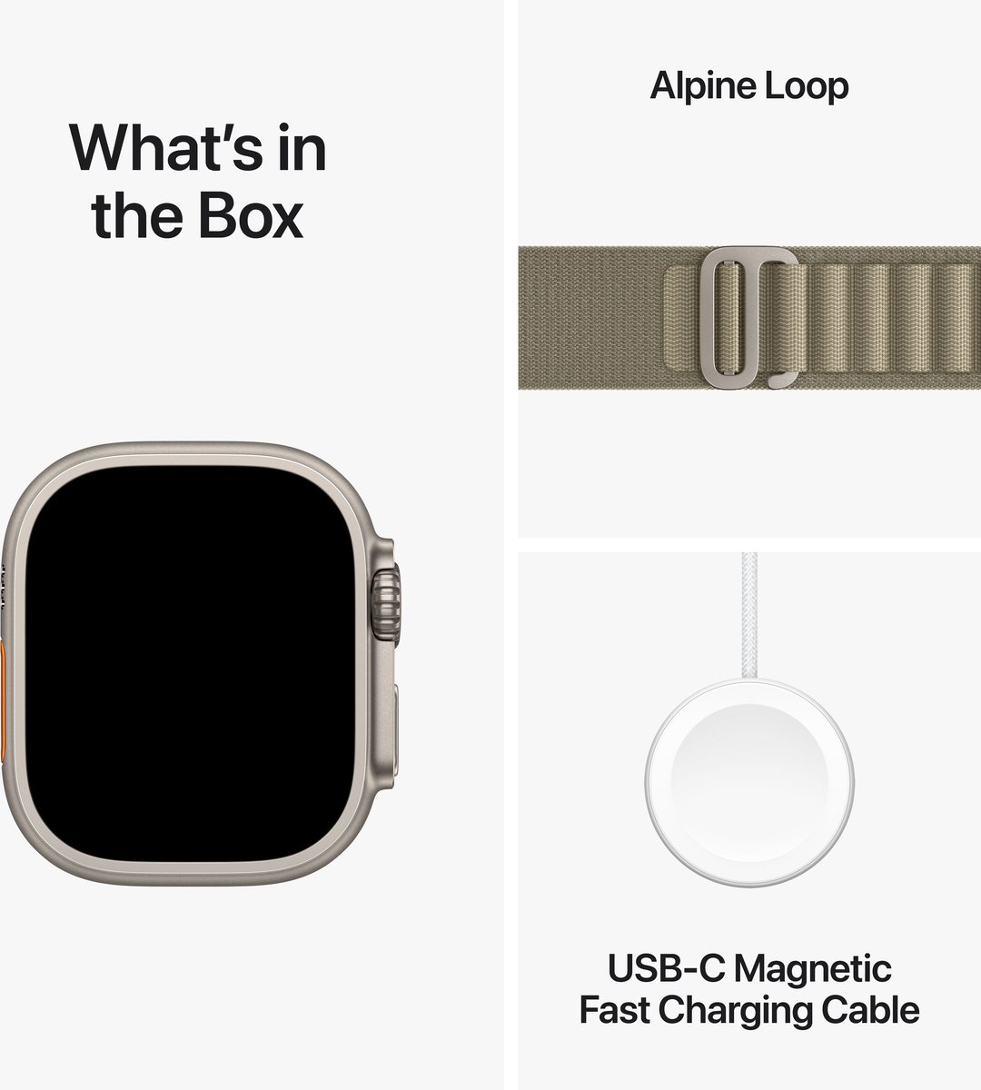 Apple Watch Ultra 2 Titanium 49mm GPS + Cellular Olive Alpine Loop Medium