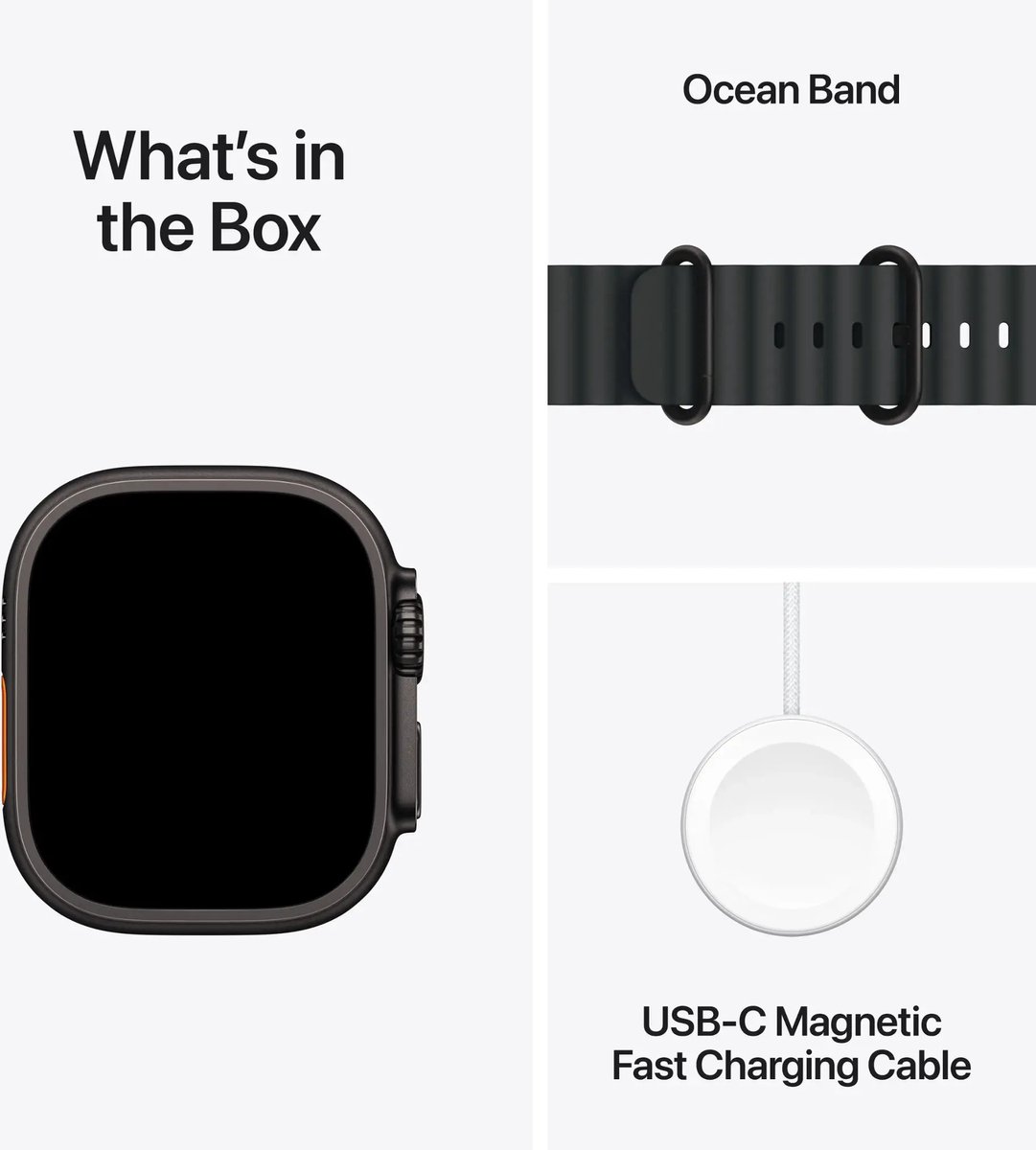 Wat vinden we goed aan de Apple Watch Ultra 2 Zwart Titanium Ocean Bandje