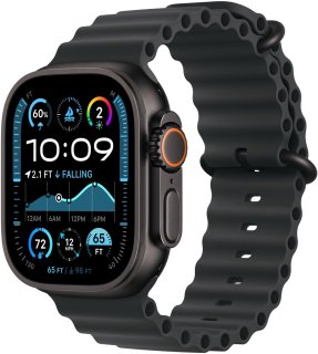 Apple Watch Ultra 2 Zwart Titanium Ocean Bandje