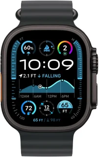 Apple Watch Ultra 2 Zwart Titanium Ocean Bandje
