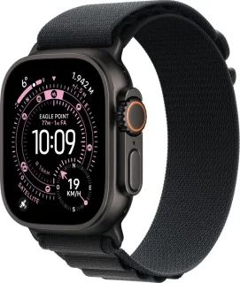 Apple Watch Ultra 3 49 mm Black Titanium - Black Alpine Loop L