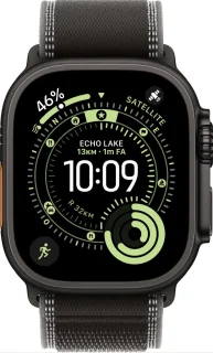 Apple Watch Ultra 3 49 mm Black Titanium - Black/Charcoal Trail Loop S/M