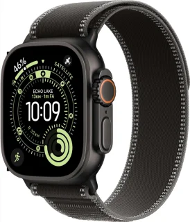Apple Watch Ultra 3 49 mm Black Titanium - Black/Charcoal Trail Loop S/M