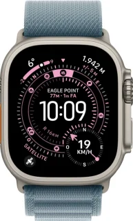 Apple Watch Ultra 3 49 mm Natural Titanium Case Light Blue Alpine Loop Small