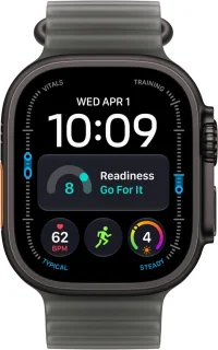 Apple Watch Ultra 4 49 mm zwart titanium met Ocean-bandje