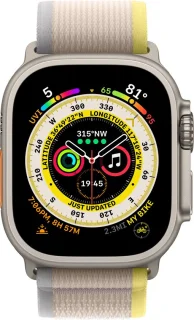 Apple Watch Ultra 49mm Titanium 4G M/L Geel/Beige Trail