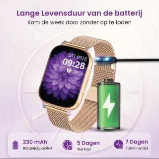 Avalue AMOLED AI Smartwatch Paars