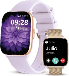 Avalue AMOLED AI Smartwatch Paars