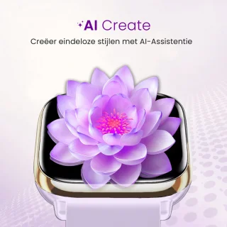 Avalue AMOLED AI Smartwatch Paars