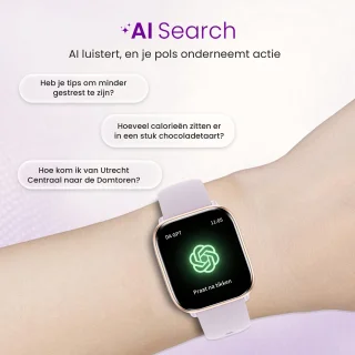 Avalue AMOLED AI Smartwatch Paars