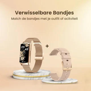 Avalue Luxe AMOLED Dames Smartwatch