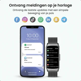 Avalue Luxe AMOLED Smartwatch Dames