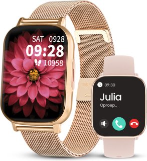 Avalue Roségoud AMOLED AI Smartwatch Bluetooth