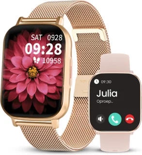 Avalue Roségoud AMOLED AI Smartwatch Bluetooth