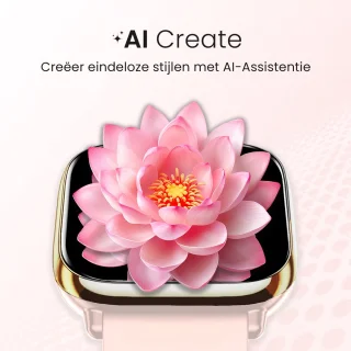 Avalue Roségoud AMOLED AI Smartwatch Bluetooth