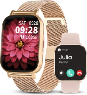 Avalue Roségoud AMOLED AI Smartwatch Bluetooth