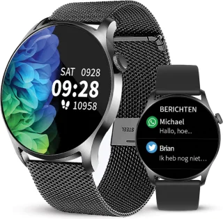 AVALUE Smartwatch Dames Horloge met Extra Bandje