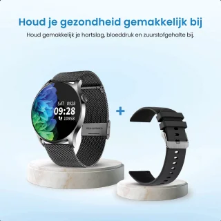 AVALUE Smartwatch Dames Horloge met Extra Bandje