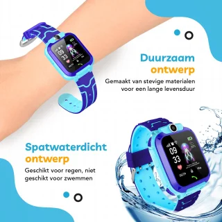 AyeKids Kinder Smartwatch Blauw inclusief Simkaart