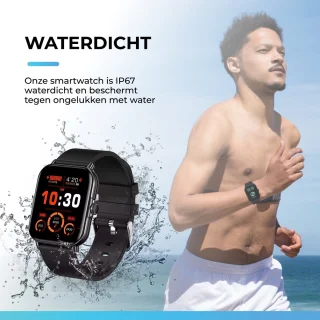 AyeWay Smartwatch Zwart Heren & Dames