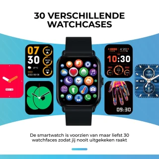 AyeWay Smartwatch Zwart Heren & Dames