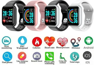 Belesy Base Smartwatch 1,3 inch Zilver Zwart