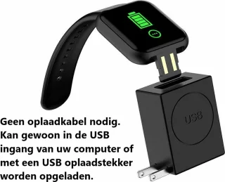 Belesy Base Smartwatch 1,3 inch Zilver Zwart