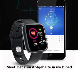 Belesy Base Smartwatch 1,3 inch Zilver Zwart