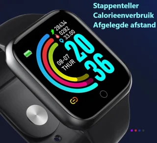 Belesy Base Smartwatch 1,3 inch Zilver Zwart